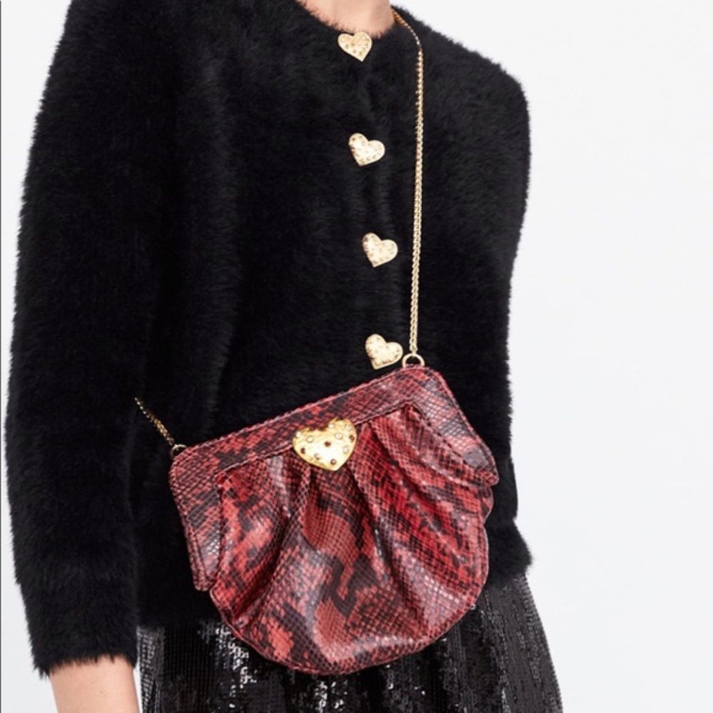 Zara Snakeskin Leather Bag